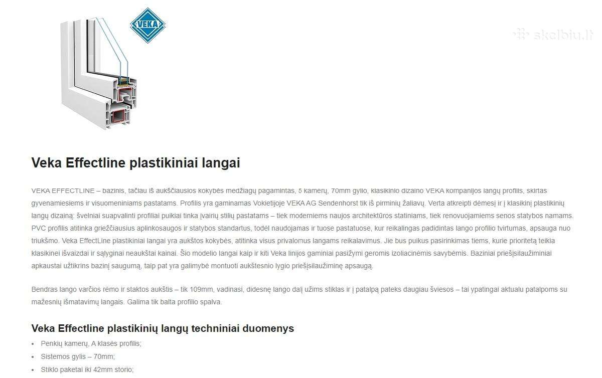 Plastikiniai langai Veka/kommerling - nuotraukos Nr. 8