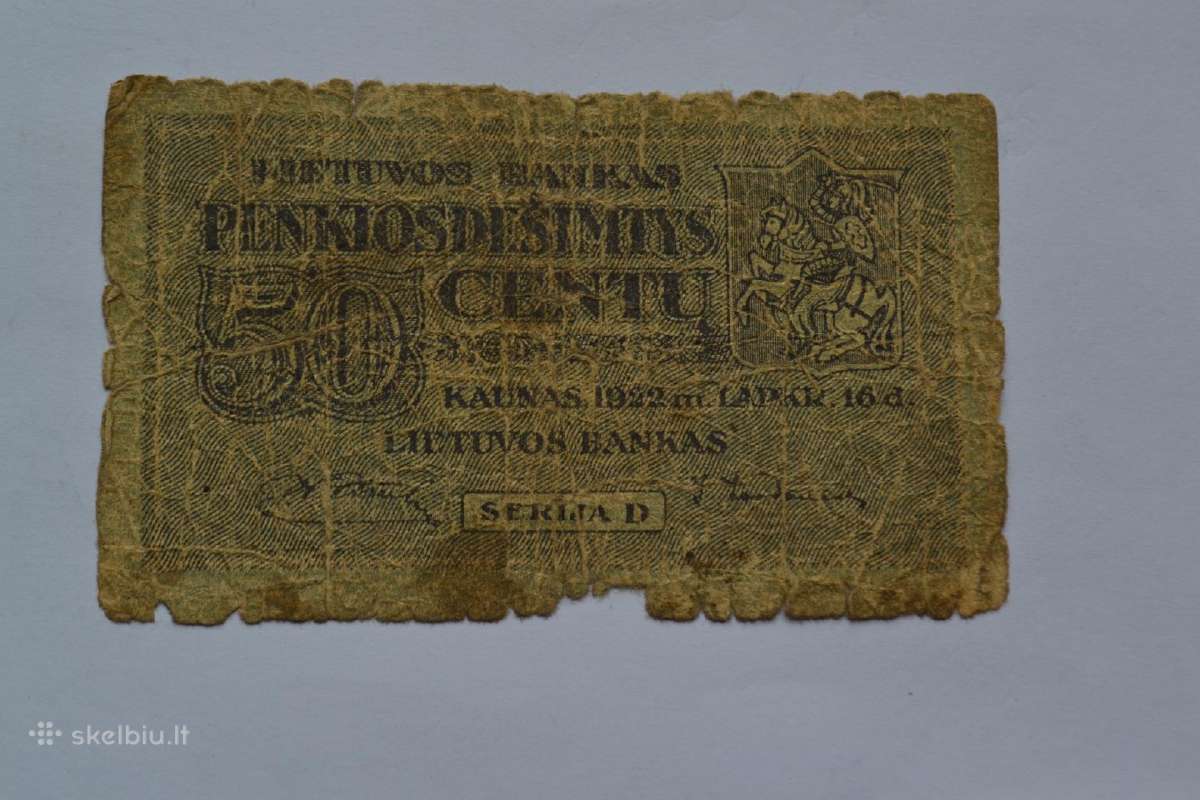 50 centu 1922 m.d