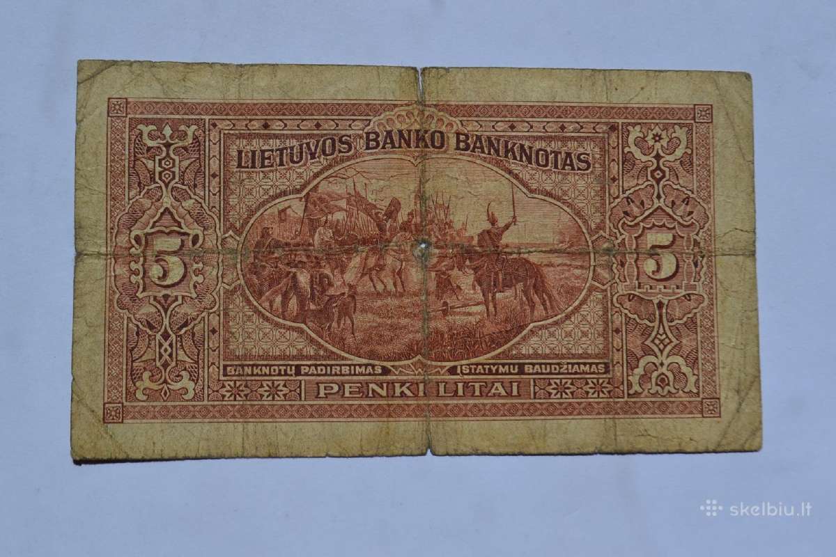 5 litai 1929m.b - nuotraukos Nr. 2