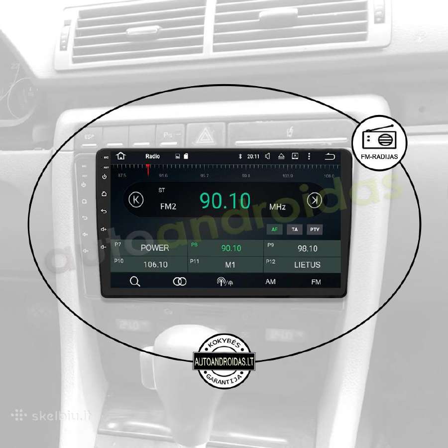 Audi A4 B6 B7 2002-08 Android multimedia GPS/WiFi - nuotraukos Nr. 4