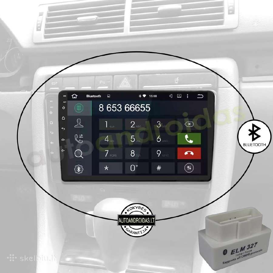 Audi A4 B6 B7 2002-08 Android multimedia GPS/WiFi - nuotraukos Nr. 5
