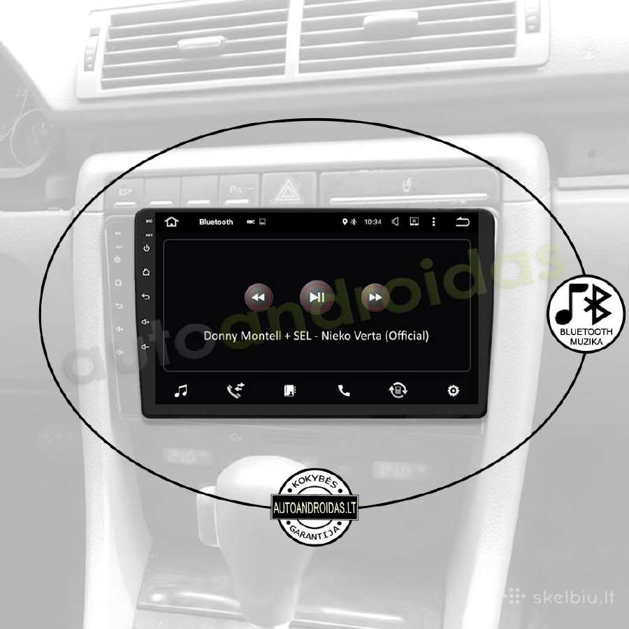 Audi A4 B6 B7 2002-08 Android multimedia GPS/WiFi - nuotraukos Nr. 6