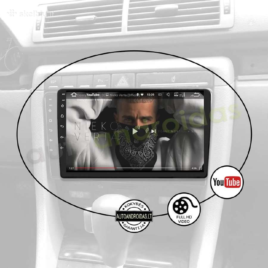 Audi A4 B6 B7 2002-08 Android multimedia GPS/WiFi - nuotraukos Nr. 9
