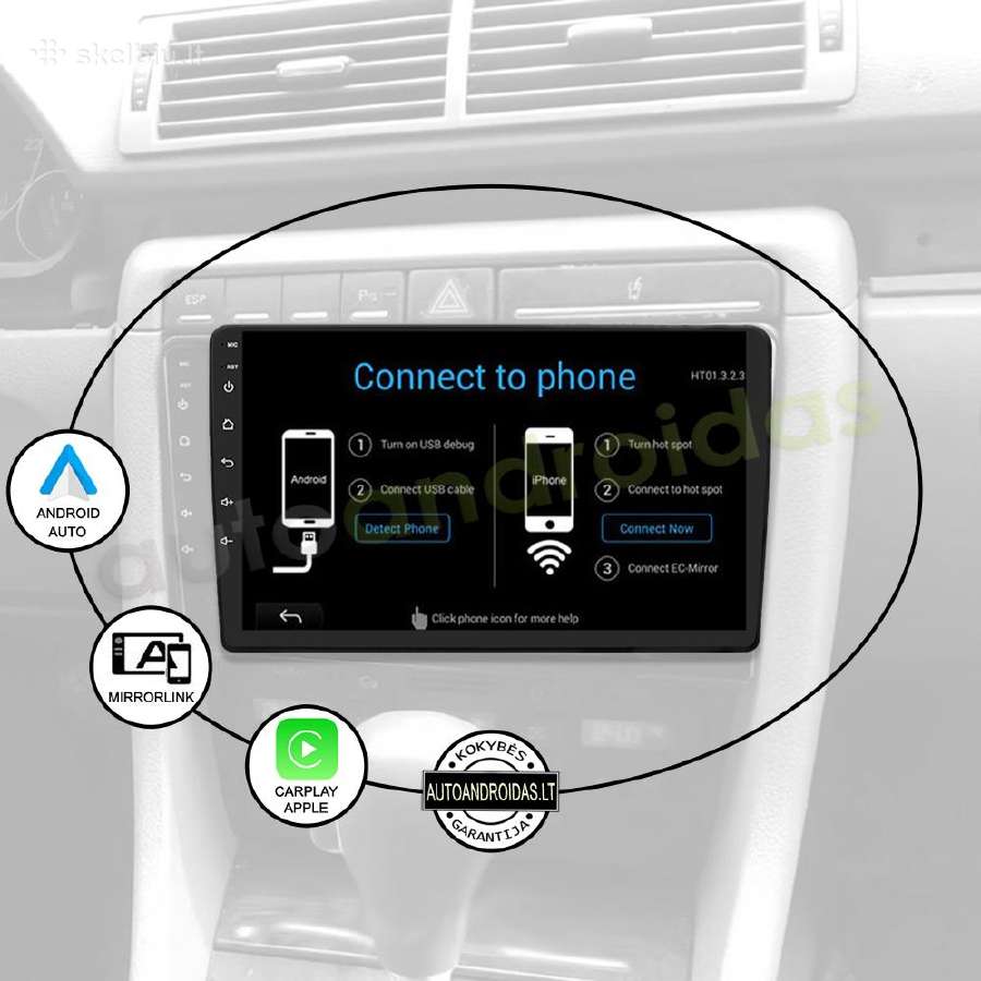 Audi A4 B6 B7 2002-08 Android multimedia GPS/WiFi - nuotraukos Nr. 10