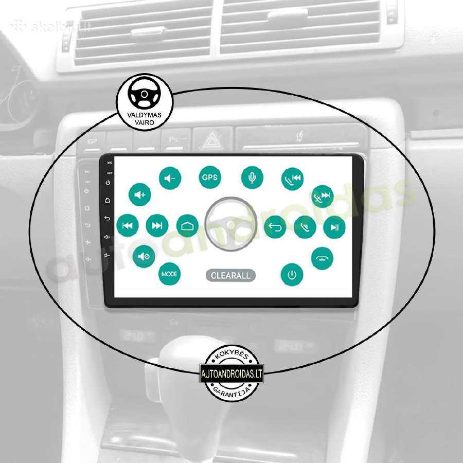 Audi A4 B6 B7 2002-08 Android multimedia GPS/WiFi - nuotraukos Nr. 12