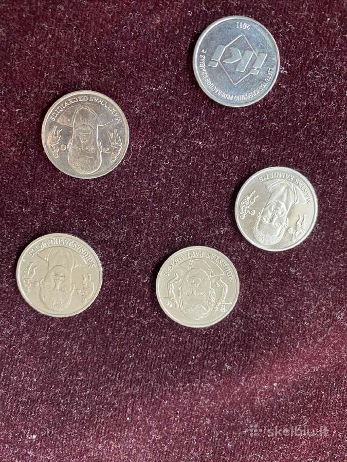 Parduodamos krepšinio monetos