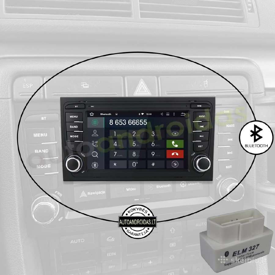 Audi A4 B6 B7 2002-08 Symphony Android multimedia - nuotraukos Nr. 5