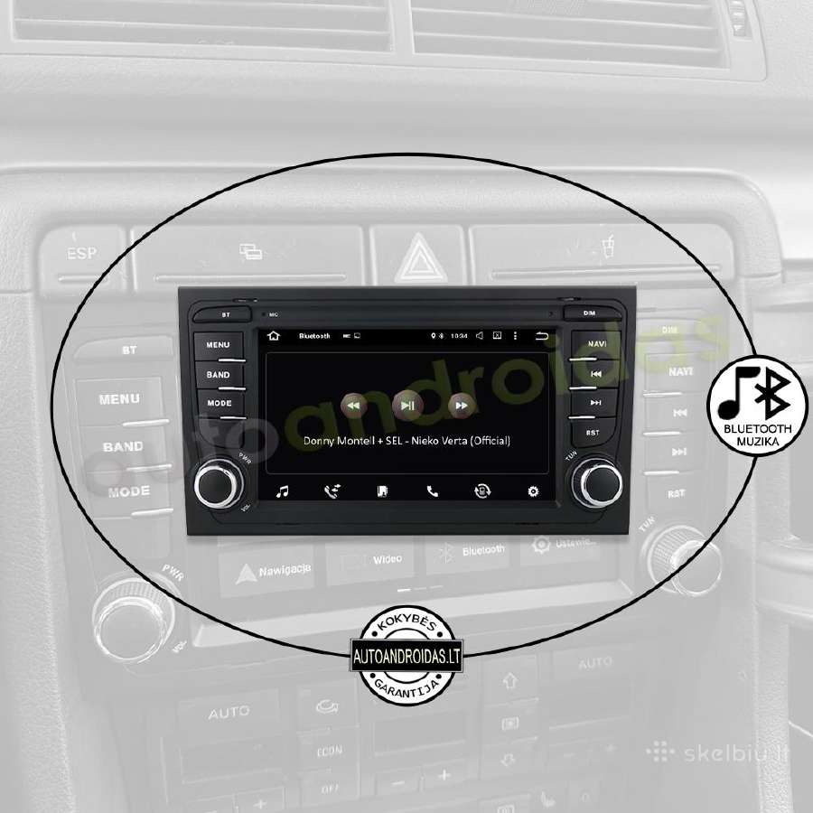 Audi A4 B6 B7 2002-08 Symphony Android multimedia - nuotraukos Nr. 6