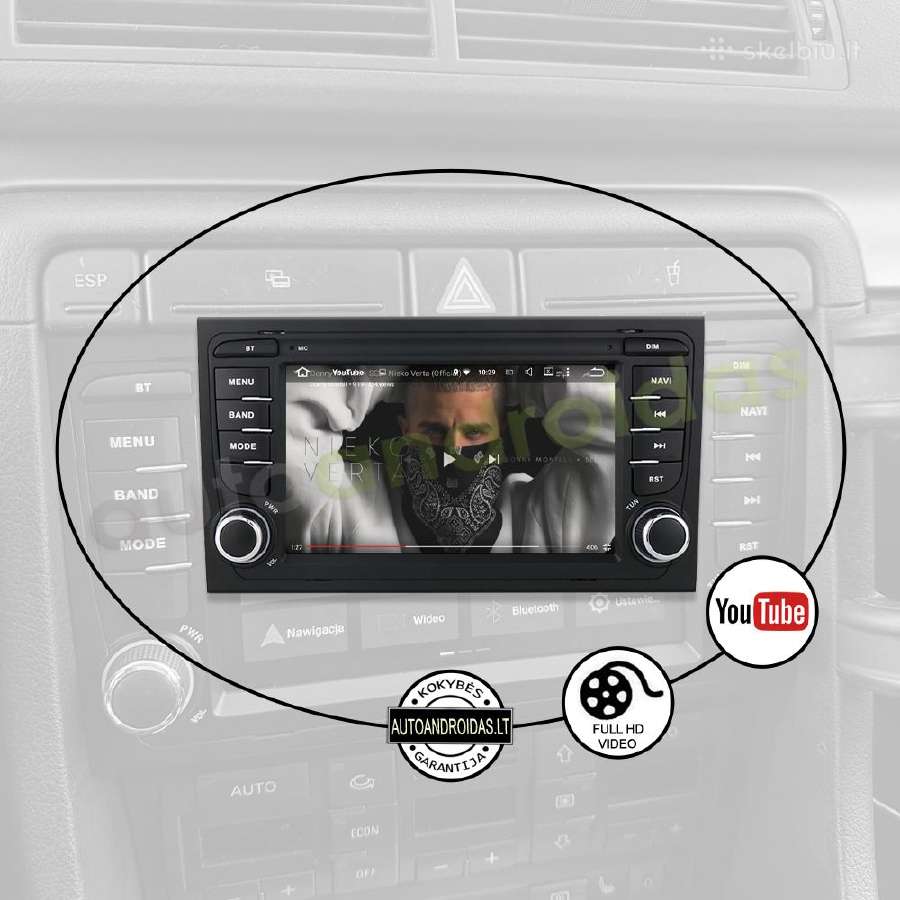 Audi A4 B6 B7 2002-08 Symphony Android multimedia - nuotraukos Nr. 9