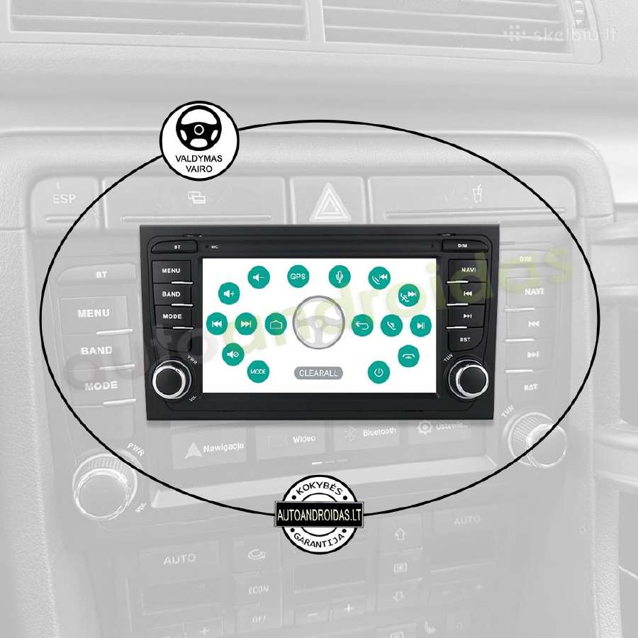 Audi A4 B6 B7 2002-08 Symphony Android multimedia - nuotraukos Nr. 12