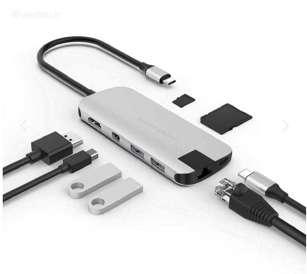 MacBook Pro, iPad Hub, Type-c HD-4k, Hdmi Nauji - nuotraukos Nr. 24
