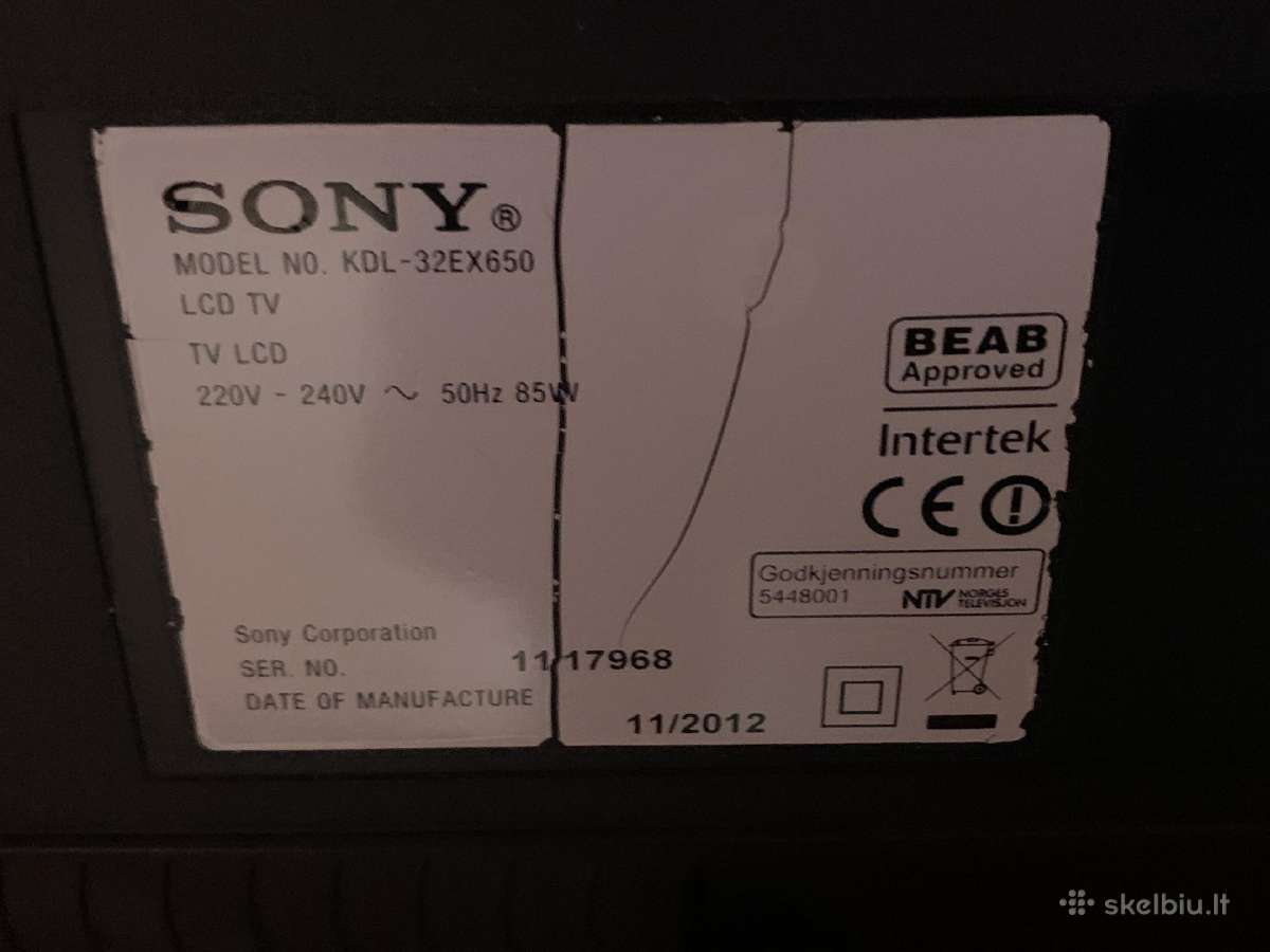 Sony Bravia Kdl-32ex650 - nuotraukos Nr. 5