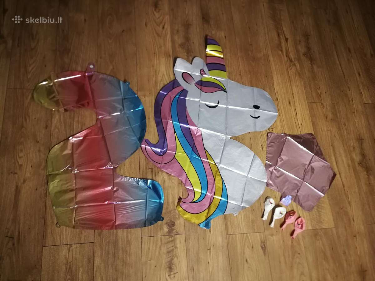 Balionų rinkinys su vienaragiu