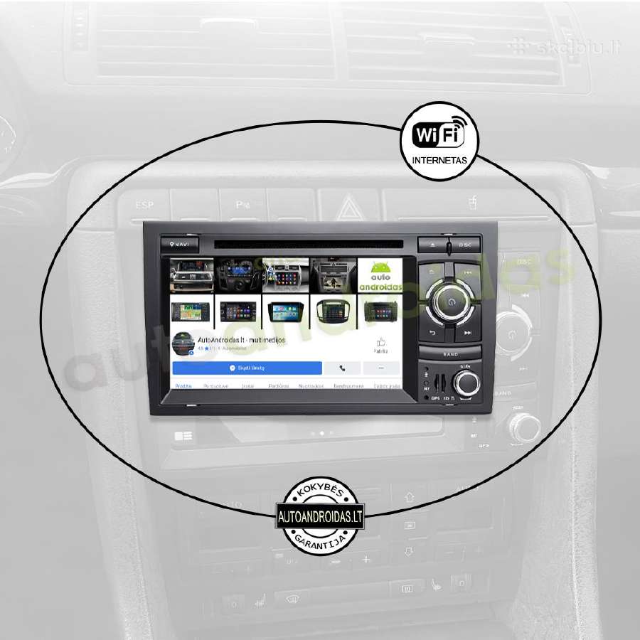 Audi A4 Rns-e 2002-08 Android multimedia GPS/WiFi - nuotraukos Nr. 3