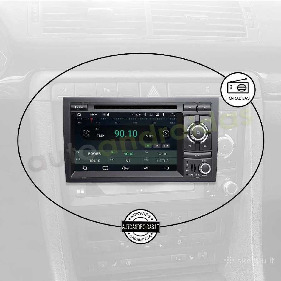 Audi A4 Rns-e 2002-08 Android multimedia GPS/WiFi - nuotraukos Nr. 4