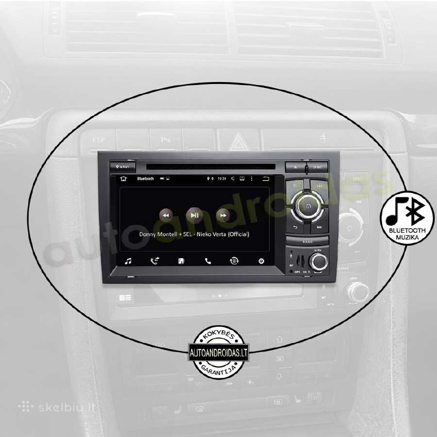 Audi A4 Rns-e 2002-08 Android multimedia GPS/WiFi - nuotraukos Nr. 6