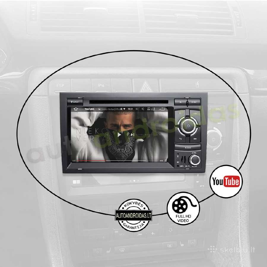 Audi A4 Rns-e 2002-08 Android multimedia GPS/WiFi - nuotraukos Nr. 9