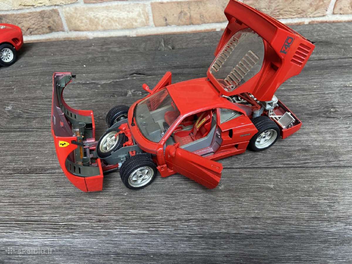 Ferrari F40 Bburago 1:18 made in italy metalinis - nuotraukos Nr. 7