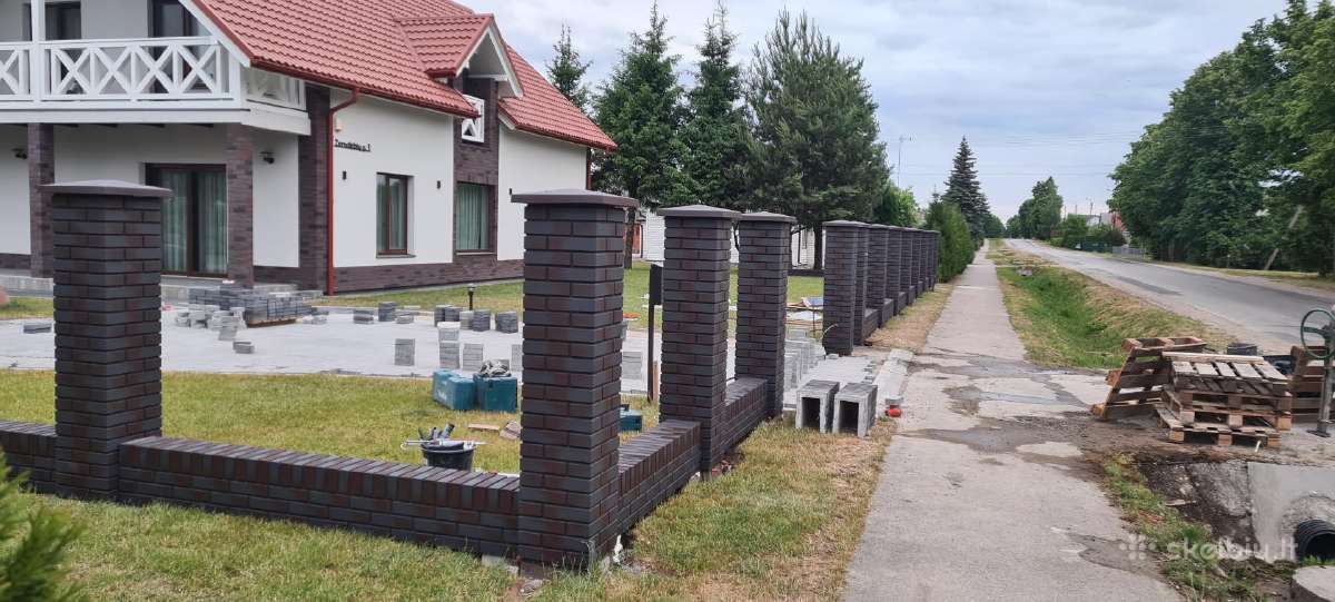 Klinkerio imitacijos stulpai - nuotraukos Nr. 5
