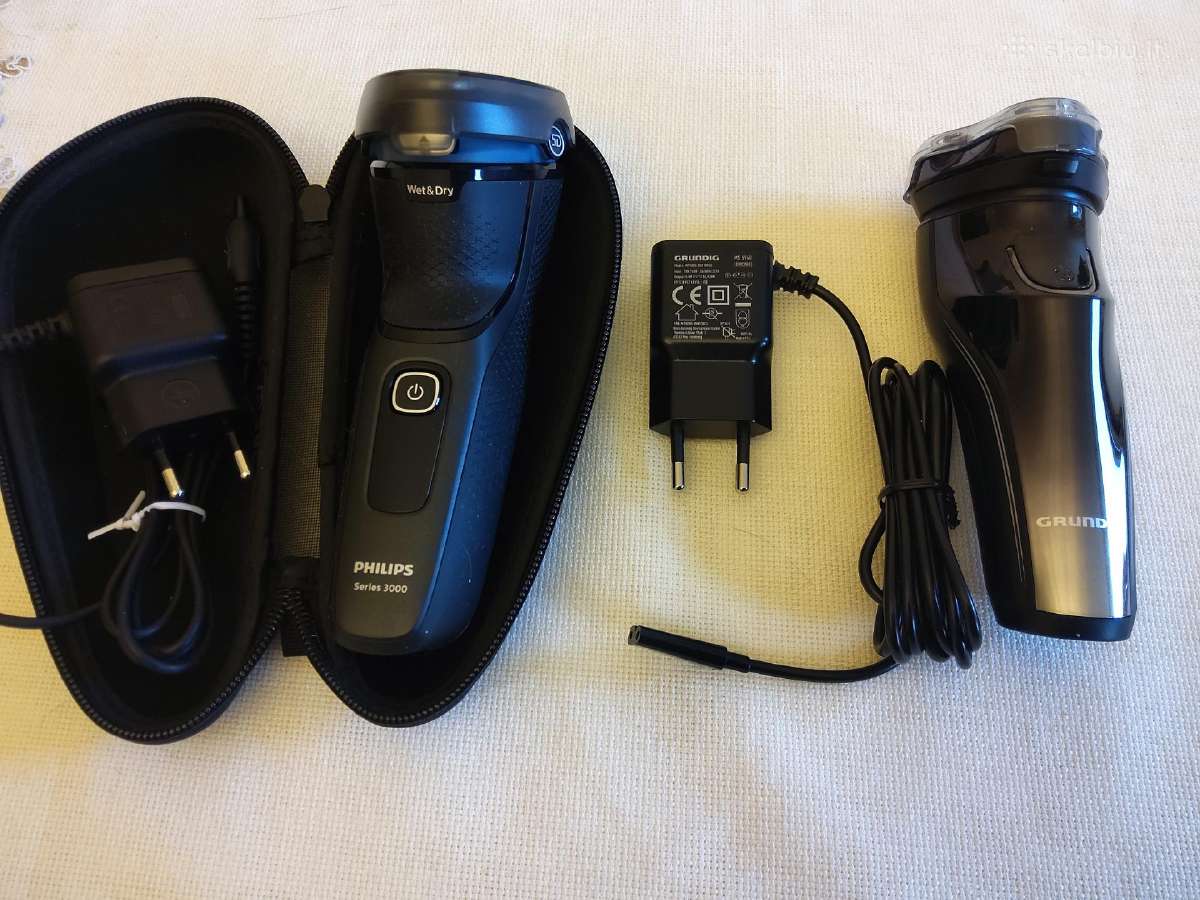 Naujos barzdaskutės ,Grundig", ,Philips "