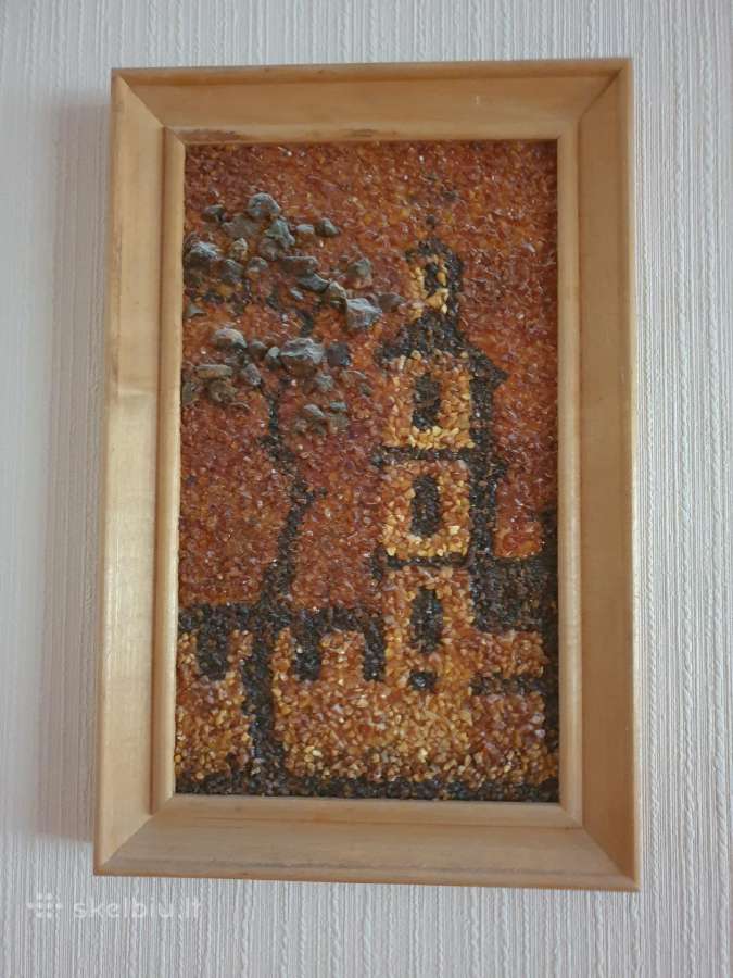Vintažinis Gintarinis paveikslas