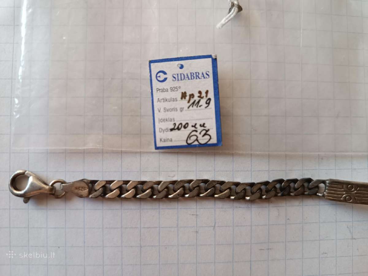 Sidabro 925 apyranke , grandineles - nuotraukos Nr. 2