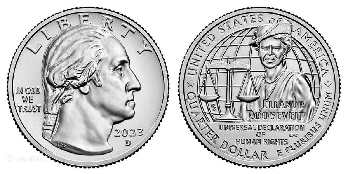 JAV 25 Centai, 2023 Eleonora Ruzvelt Uc385
