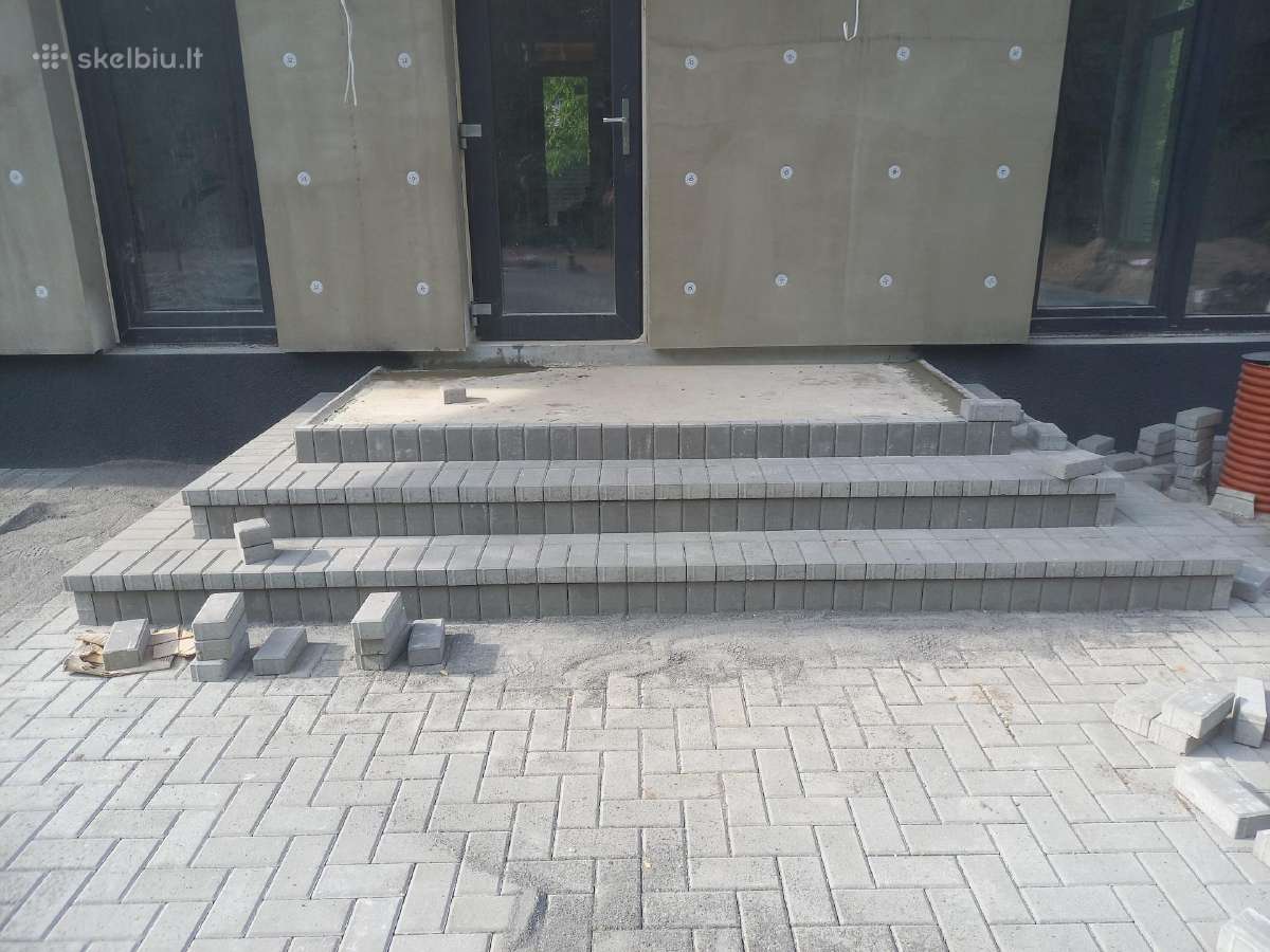 Trinkelių klojimas,pagrindų įrengimas,bordiūrai. - nuotraukos Nr. 26