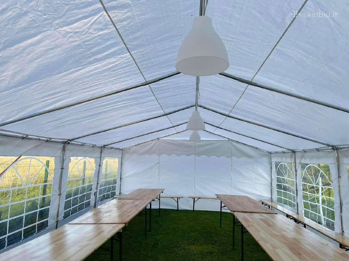 Šventinės palapinės ( paviljono ) 5x10m,5x6 nuoma - nuotraukos Nr. 23