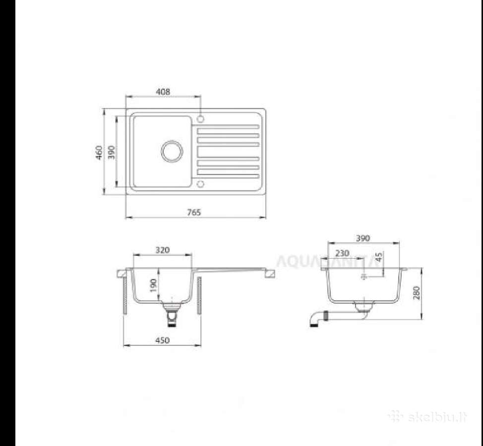 Notus Sq101 -111 Virtuvės Plautuvė 100 Eur - nuotraukos Nr. 2