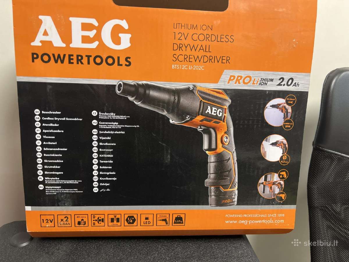 Gipso suktuvas Aeg Bts12c Li-202c