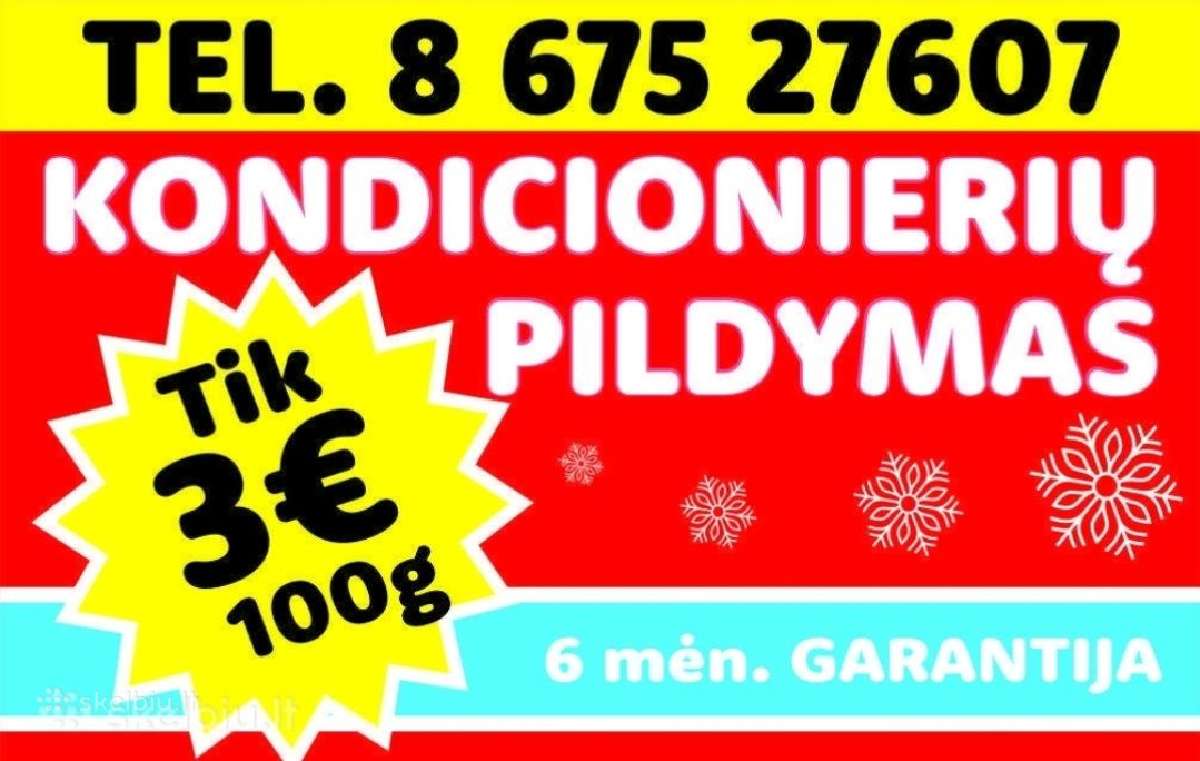 Kondicionierių Pildymas Tik 3€/100g.
