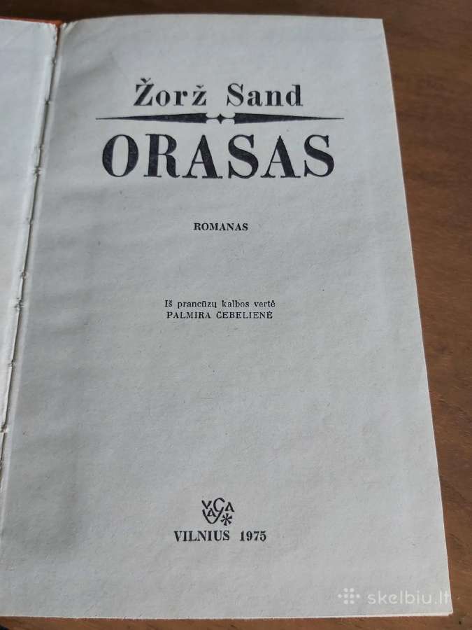 Knyga Orasas - nuotraukos Nr. 2