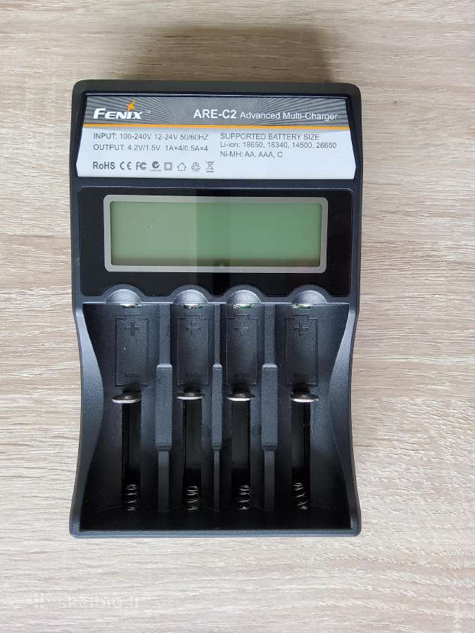 Baterijų Elementų Įkrovikliai Fenix Are-C1 Are-c2 - nuotraukos Nr. 3
