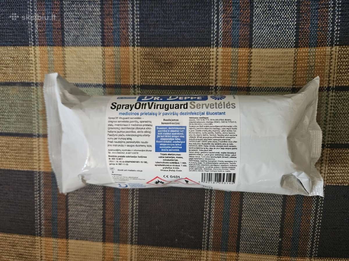 Spray Off Viruguard wipes N150 servetėlės