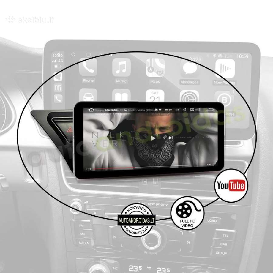 Audi A4 B8 A5 2009-16 Android multimedia GPS/WiFi - nuotraukos Nr. 8