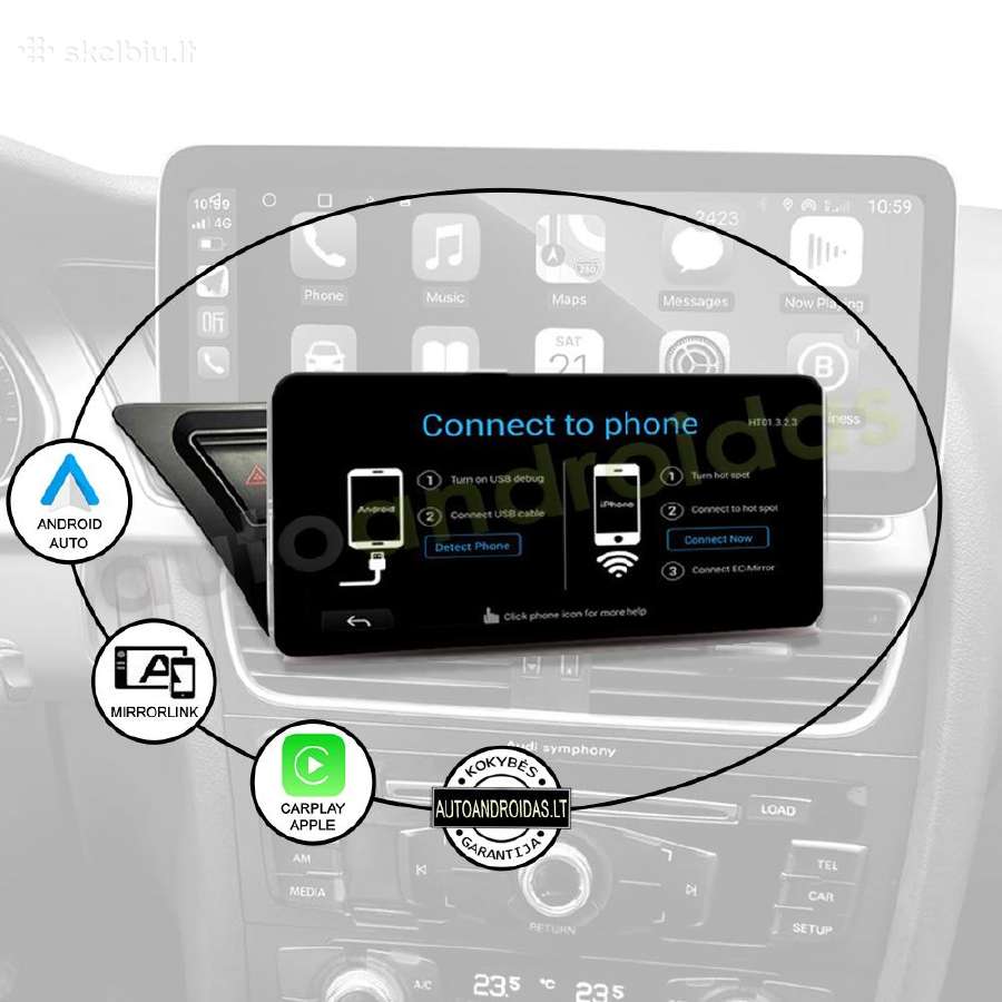 Audi A4 B8 A5 2009-16 Android multimedia GPS/WiFi - nuotraukos Nr. 9