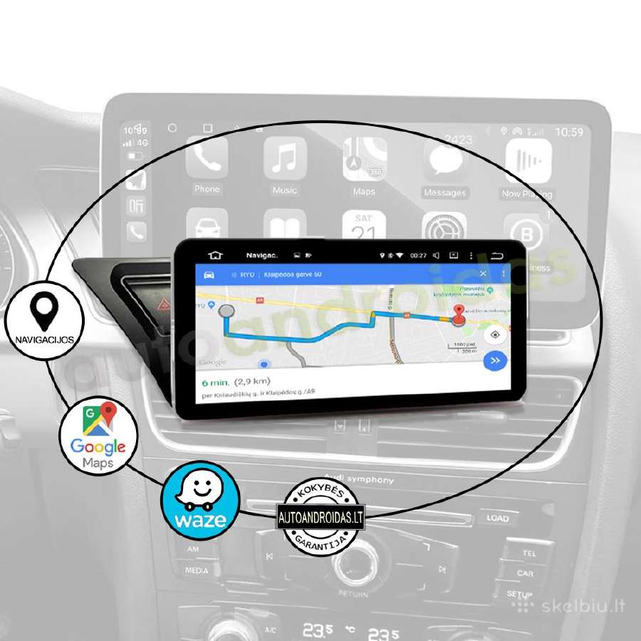Audi A4 B8 A5 2009-16 Android multimedia GPS/WiFi - nuotraukos Nr. 10