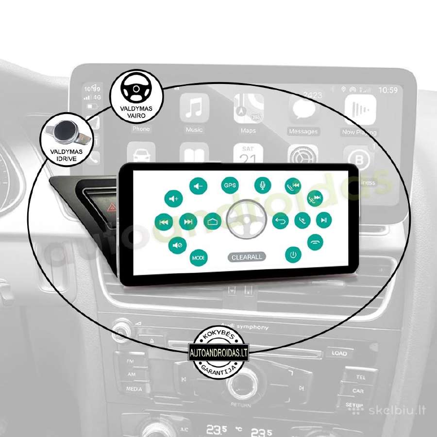 Audi A4 B8 A5 2009-16 Android multimedia GPS/WiFi - nuotraukos Nr. 11