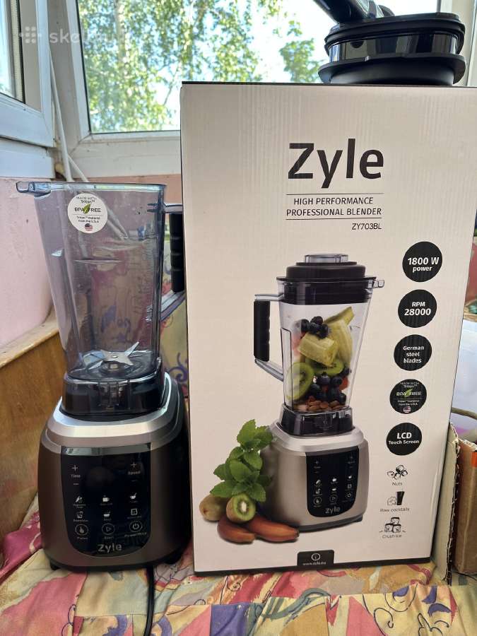 Blenderis Zyle Zy858bl 2l 2200w red naujas - nuotraukos Nr. 24