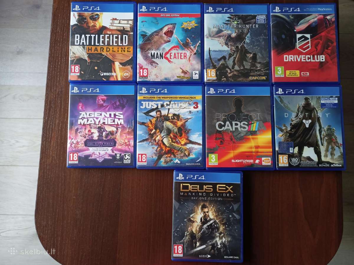 Mainau / Parduodu Ps4 žaidimus Kaune