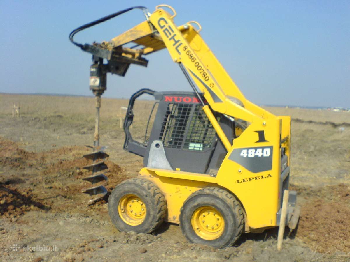 Minikrautuvų (bobcat) ir miniekskavatorių nuoma - nuotraukos Nr. 2