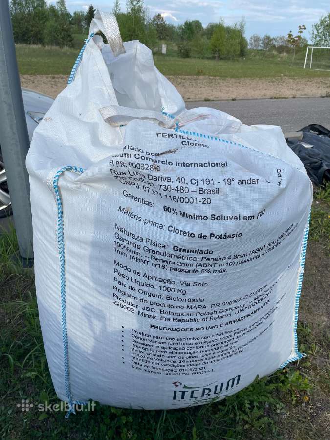 Vieną kartą naudotas Bigbag maišas tik 5 Eur