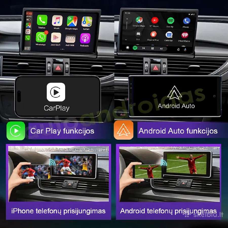 Audi Carplay Androidauto integr org. multimedijoje - nuotraukos Nr. 3