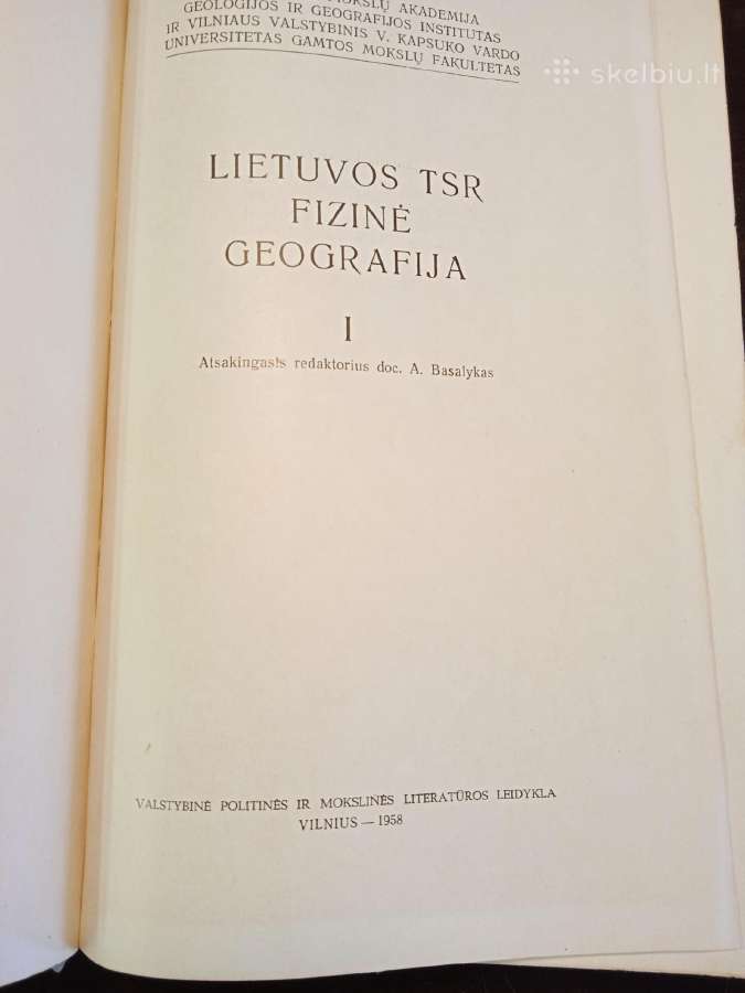 Knygos Lietuvos Tsr fizine geografija - nuotraukos Nr. 2