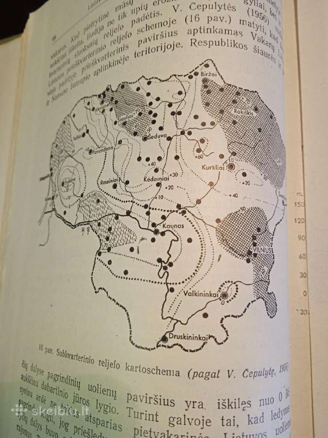 Knygos Lietuvos Tsr fizine geografija - nuotraukos Nr. 3
