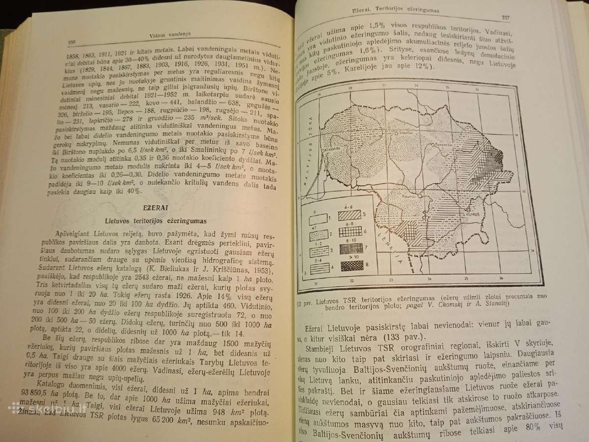 Knygos Lietuvos Tsr fizine geografija - nuotraukos Nr. 5