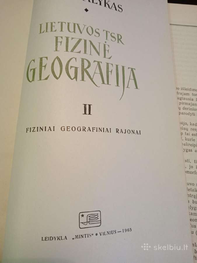 Knygos Lietuvos Tsr fizine geografija - nuotraukos Nr. 6