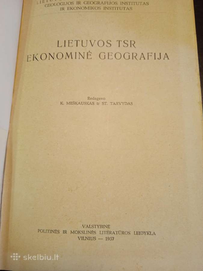 Knyga Lietuvos Tsr ekonominė geografija - nuotraukos Nr. 2