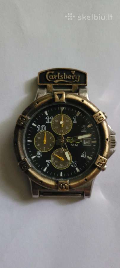 Carlsberg reklaminis chronografas